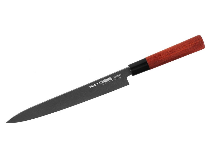 SAMURA OKINAWA Stonewash Yanagiba Knife 9.4"/240 mm - Premium Japanese Sushi Knife - Image 1